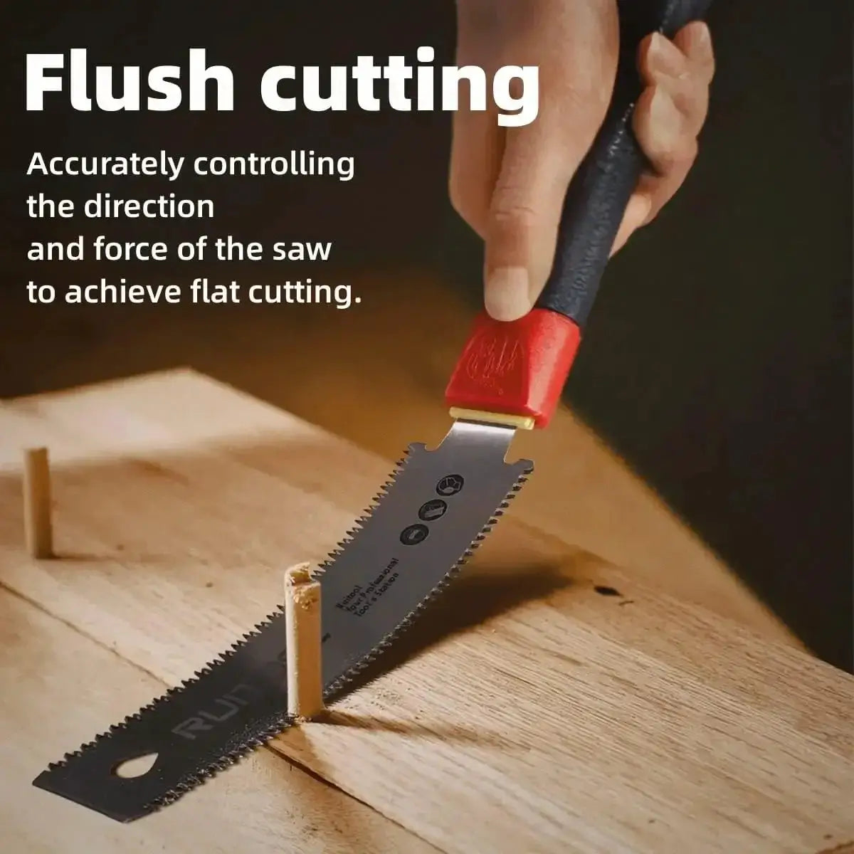 Japanese Pull Saw 3 Edge Teeth SK5 Flexible Blade Precision