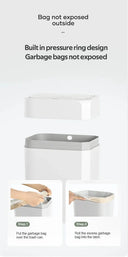 Smart Trash Can for Tight Bathrooms