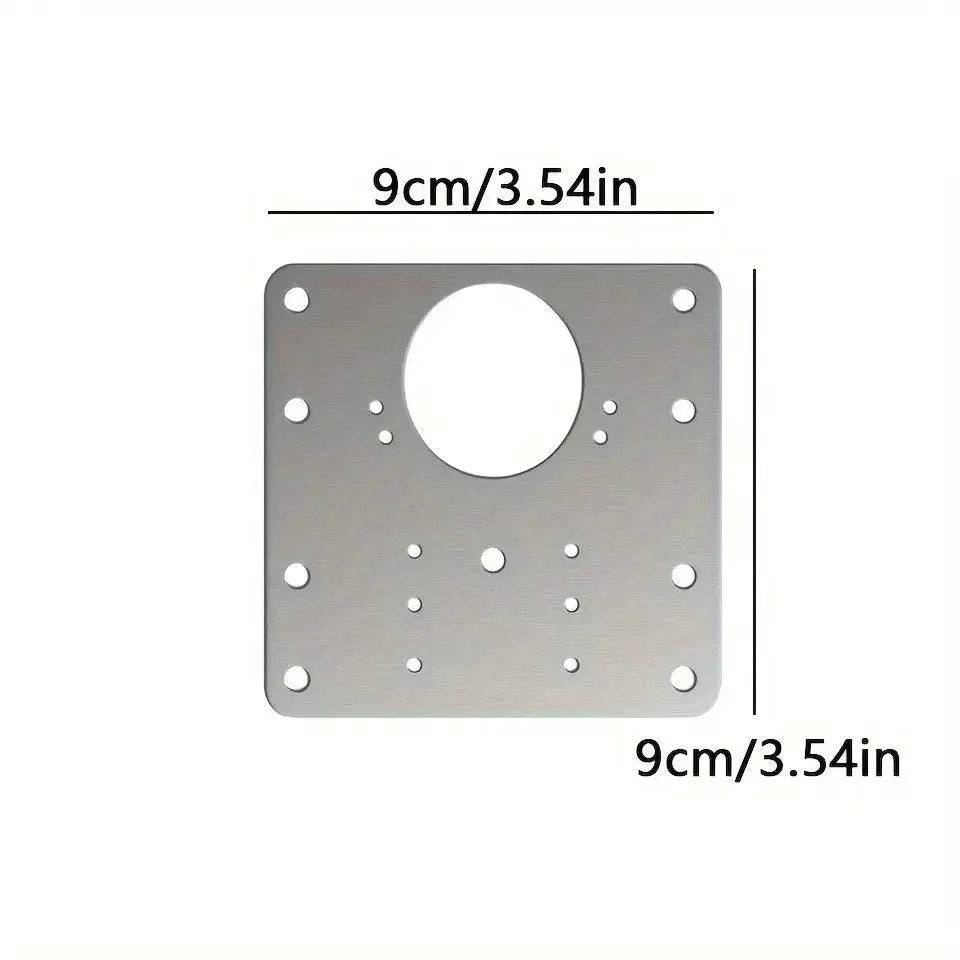 10Pc Cabinet Hinge Repair Plate Kit for Cupboard Door Hardware - OurLum.com