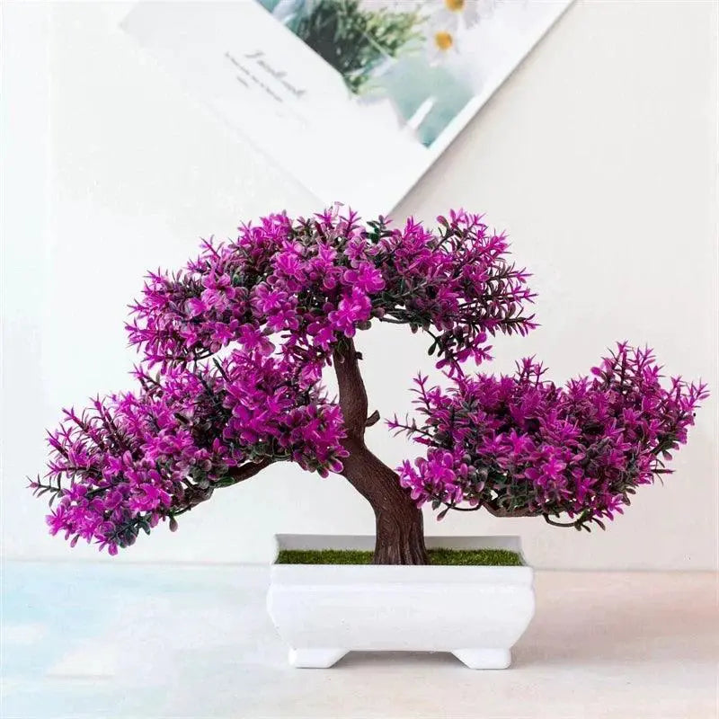 Artificial Bonsai Plant Set for Home Office and Hotel Decor