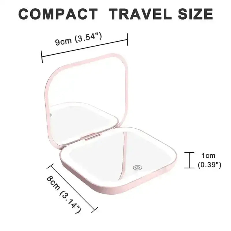 Compact Small Mini Gift Vanity Table Mirror 2X Magnifying
