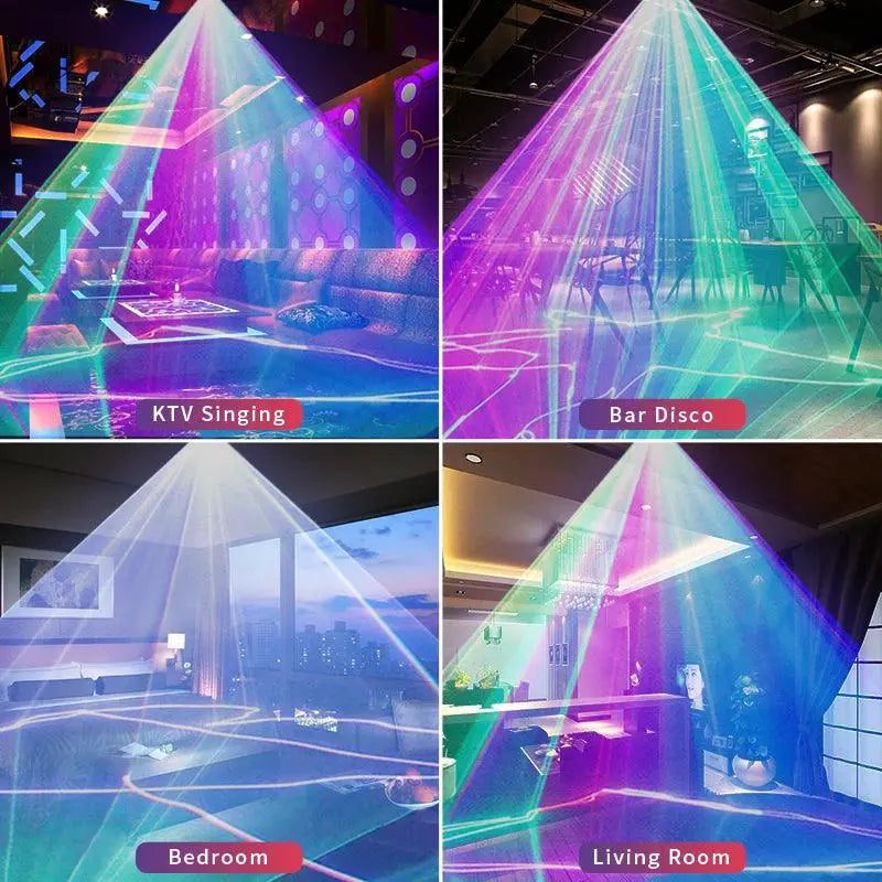 HCWE Single Head Full Color Laser Lamp Disco Ball Lights