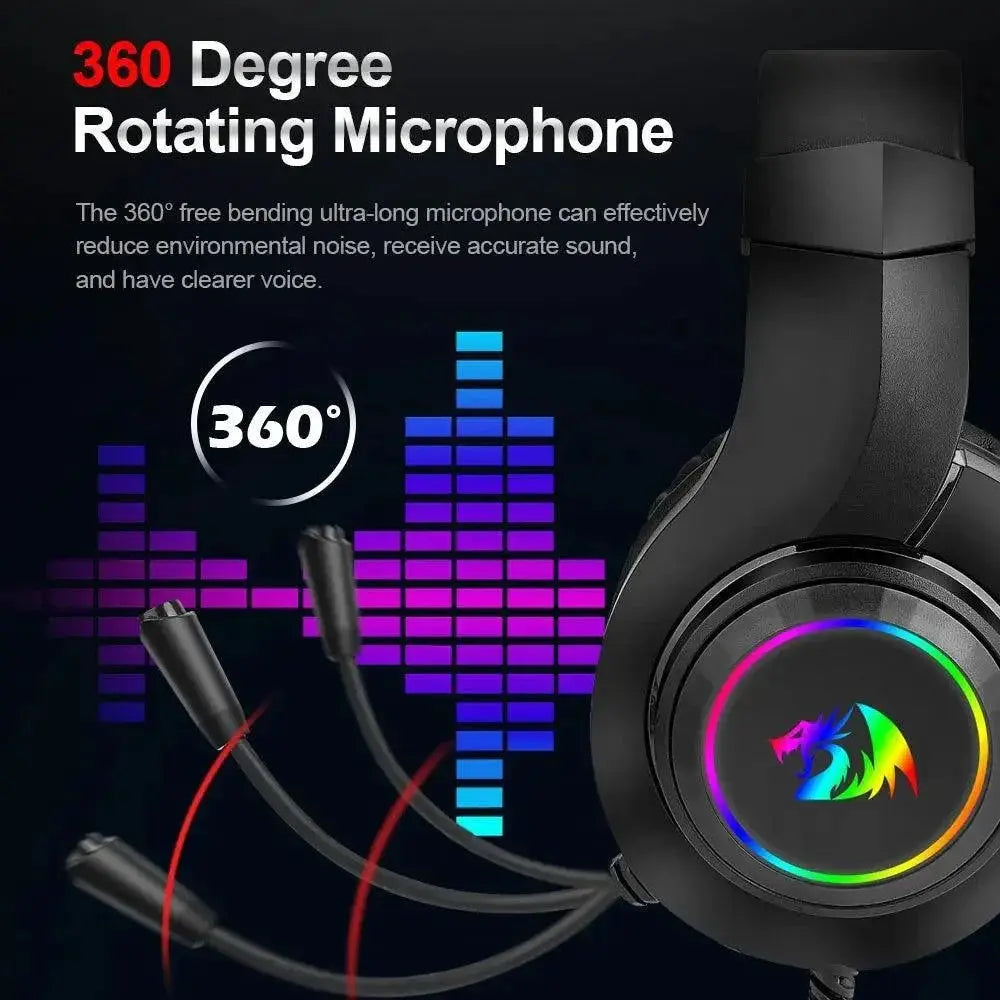 HYLAS H260 RGB Gaming Headphones With Surround Sound