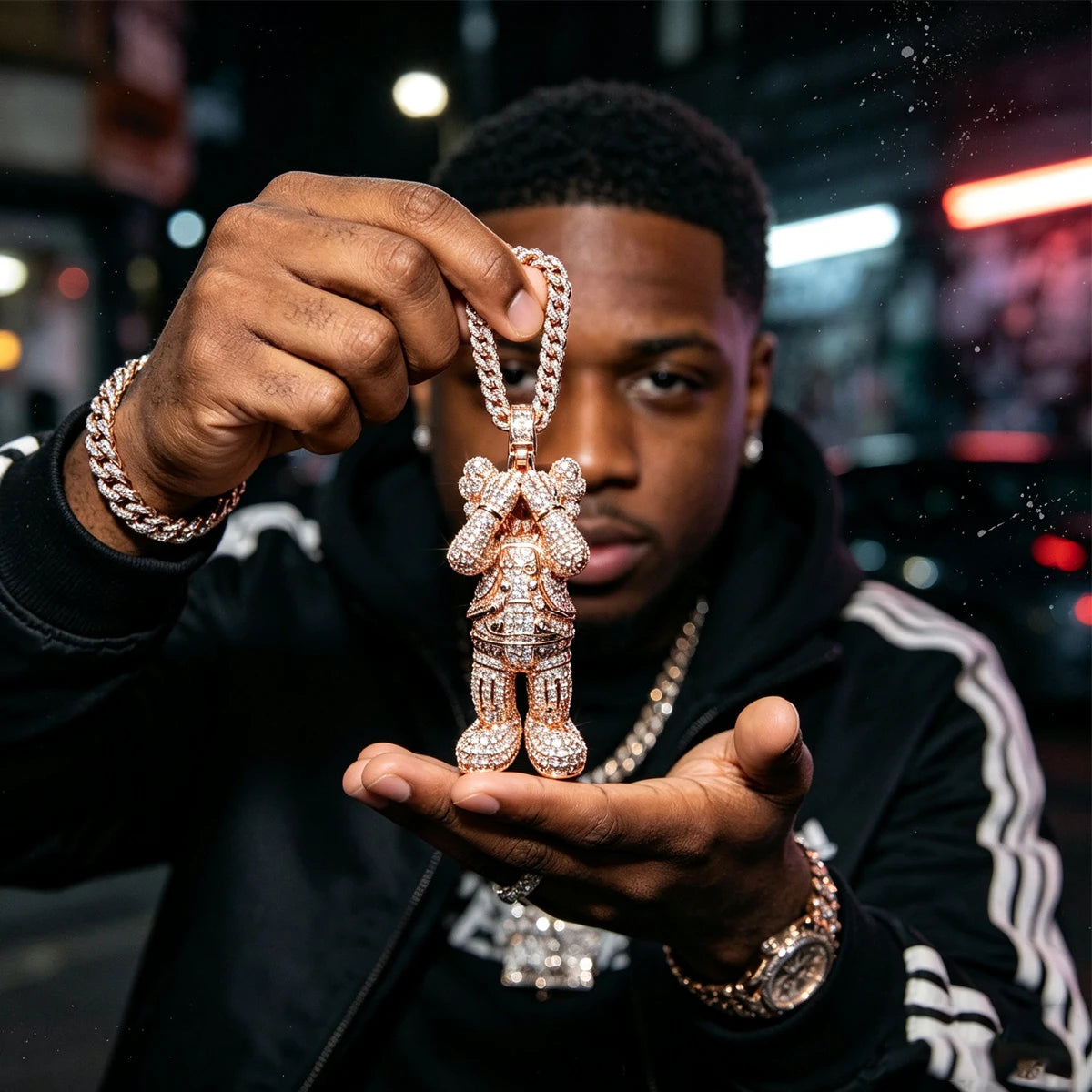 D Iced Out Cartoon Character