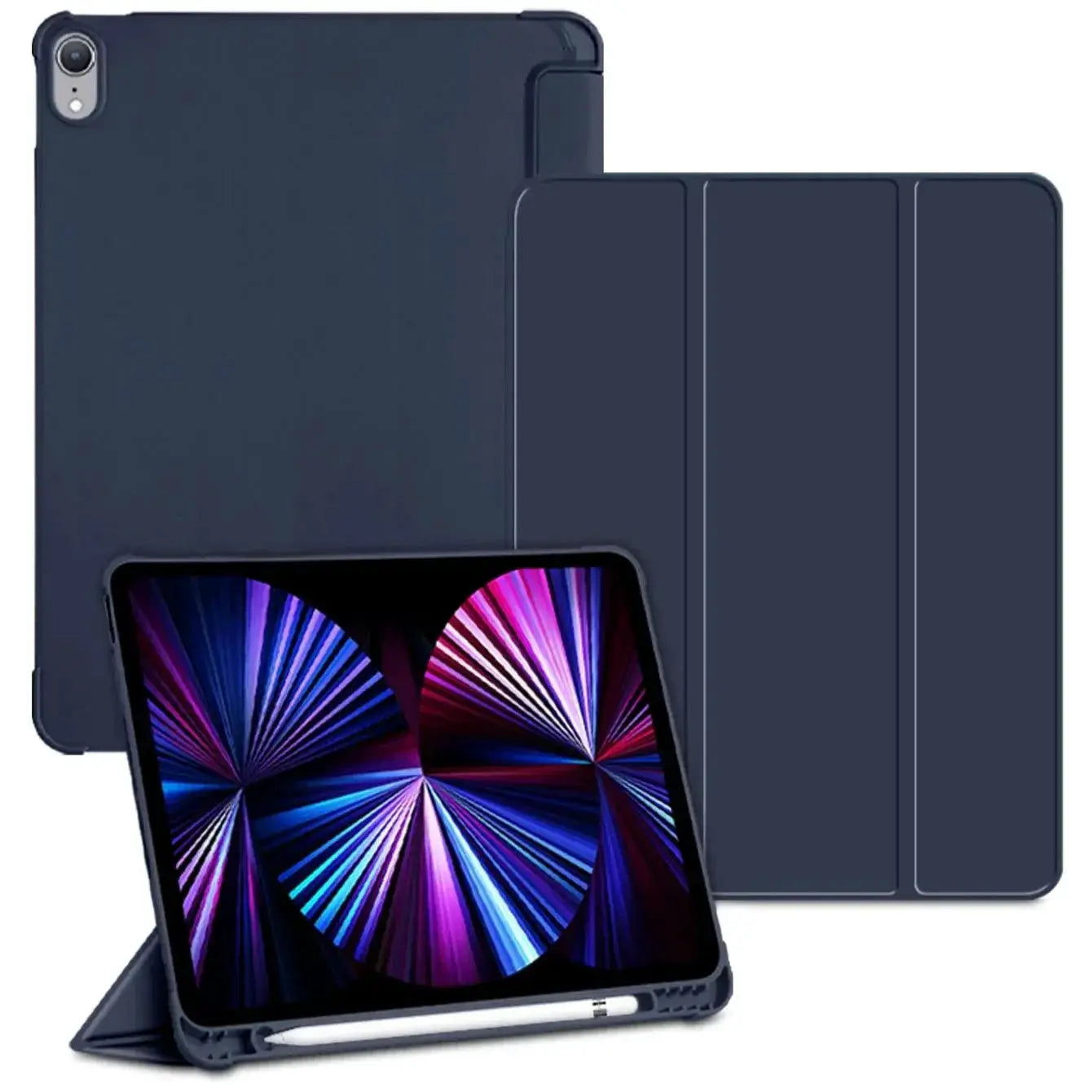 iPad Case With Pencil Holder Stylish Smart Cover Protection