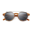 ZENOTTIC Vintage Steampunk Clip-On Sunglasses for All Styles