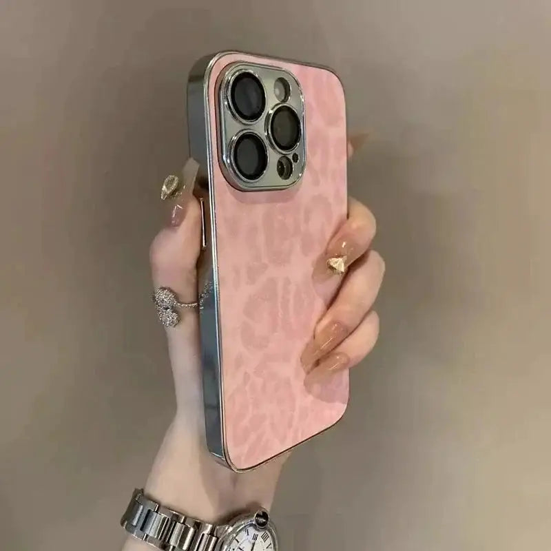 Luxury Leopard Print Phone Case For iPhone 11 12 13 14 15 16 17 18 Pro Max Plus Air Shockproof Bumber Cases Cover