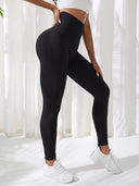 Stretchy Yoga Pants Leggings for Women, High Waist Seamless Style