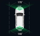 Dash Cam for Drivers 2K Front 1080P Rear