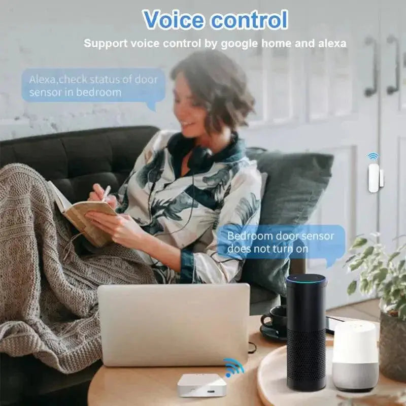 Tuya ZigBee Smart Door Sensor for Home Security Monitoring