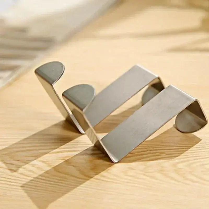 2 Pack Stainless Steel Door Hook Set For Home And Office Use