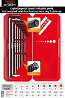 DELIXI ELECTRIC Allen Key Set for Vehicle Maintenance Tools
