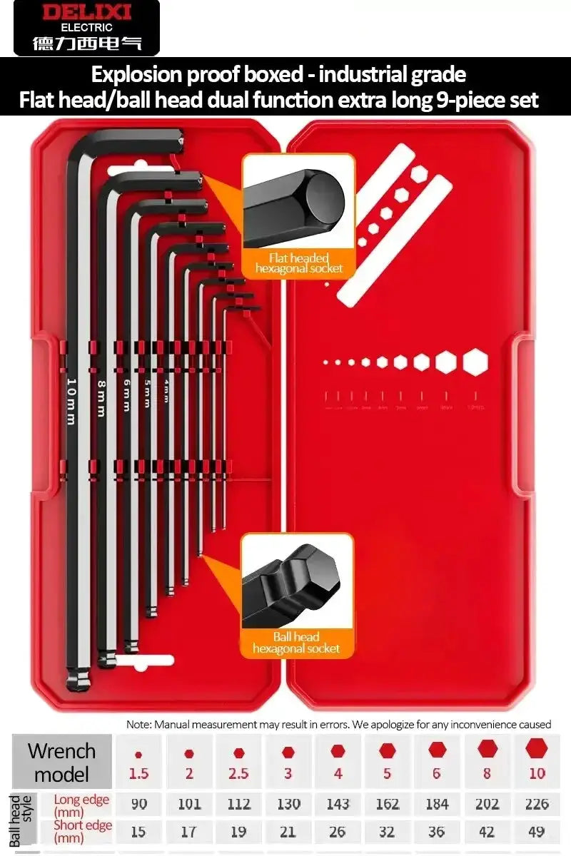 Delixi Electric Allen Key Set for Cars — product view 8
