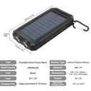 Solar Power Bank 20000mAh - High Capacity Camping