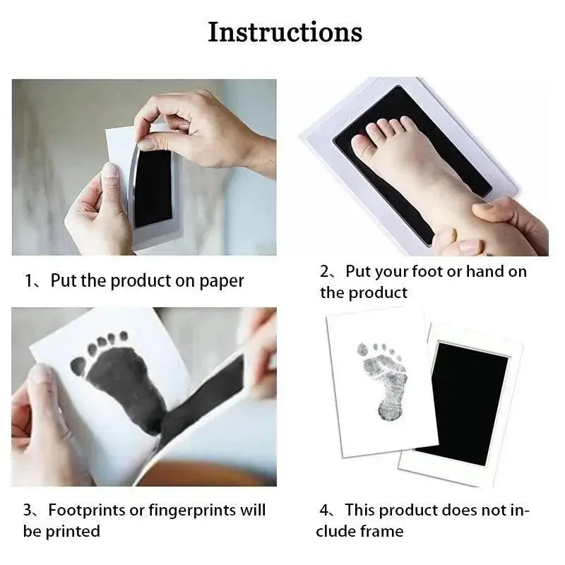 Baby Handprint Footprints Ink Pads Kit Capture Memories