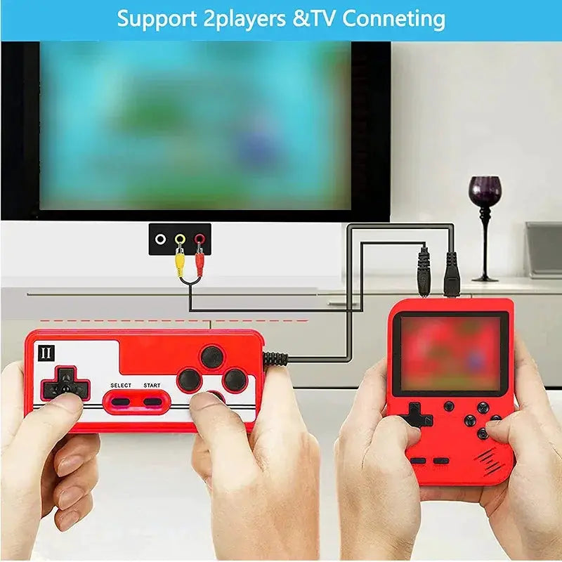 Mini Retro Handheld Console With 400 Built In FC Games