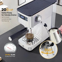 Tacleekii Espresso Machine Coffee Maker with Steam Wand