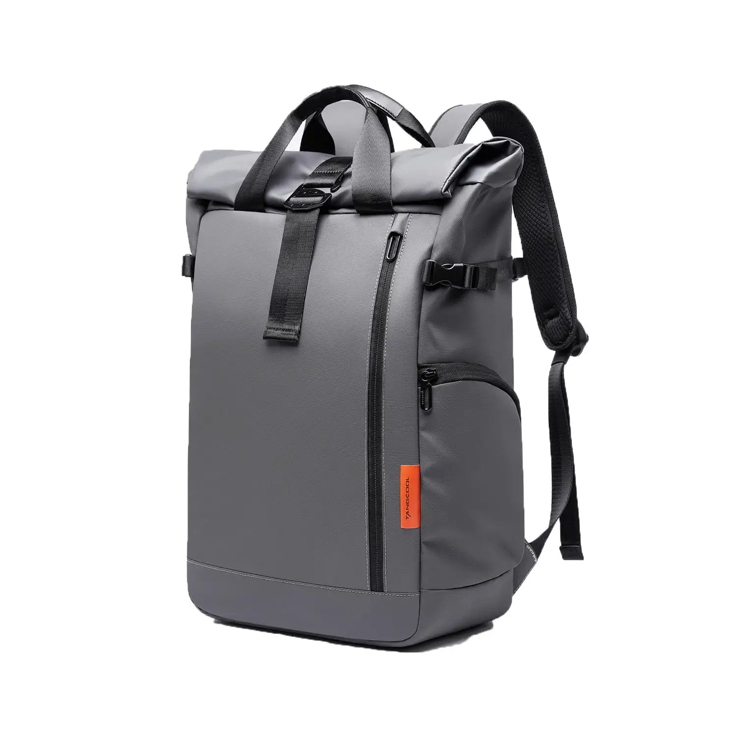 TANGCOOL Waterproof Roll-Top Backpack Large Capacity Expandable 15.6 inch Laptop Bag Leisure Travel Pack Hiking Camping Bags