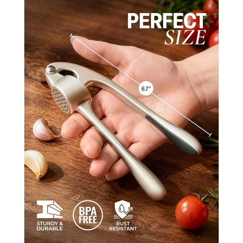 Kitchen Premium Garlic Press Set - Rust Proof Professional Garlic — product view 2