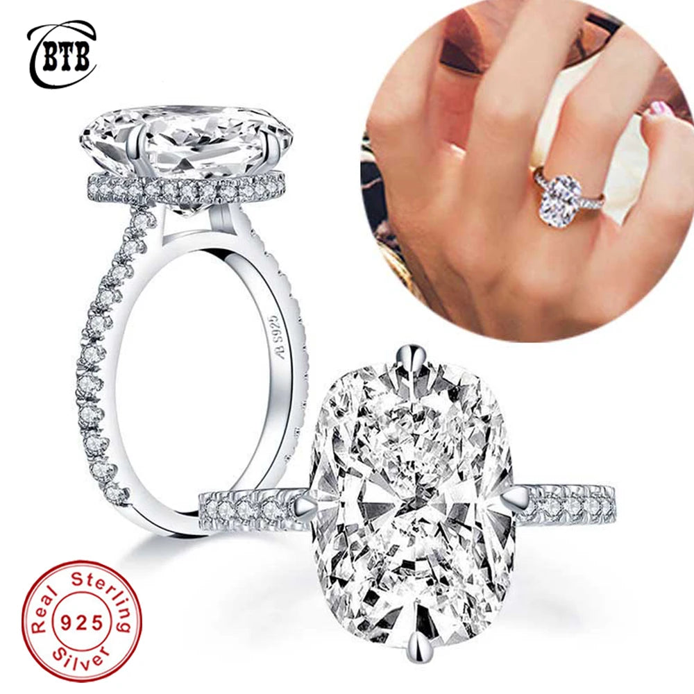 Moissanite Ring in Sterling Silver Cbtb — product view 2