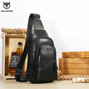 Leather Chest Bag for Men Large Capacity