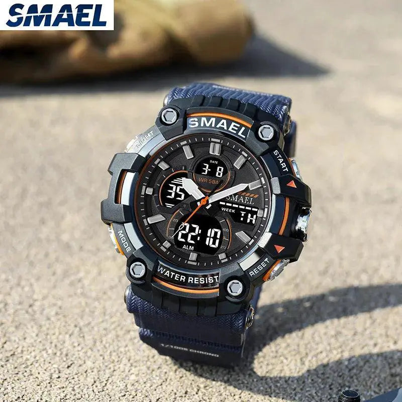 SMAEL Military Style Waterproof Quartz Watch For Men