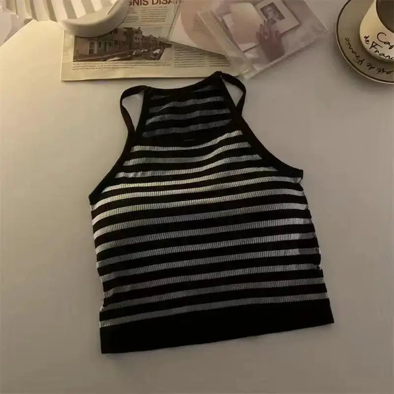 Korean Striped Tank Top Women Summer Fashion Essential