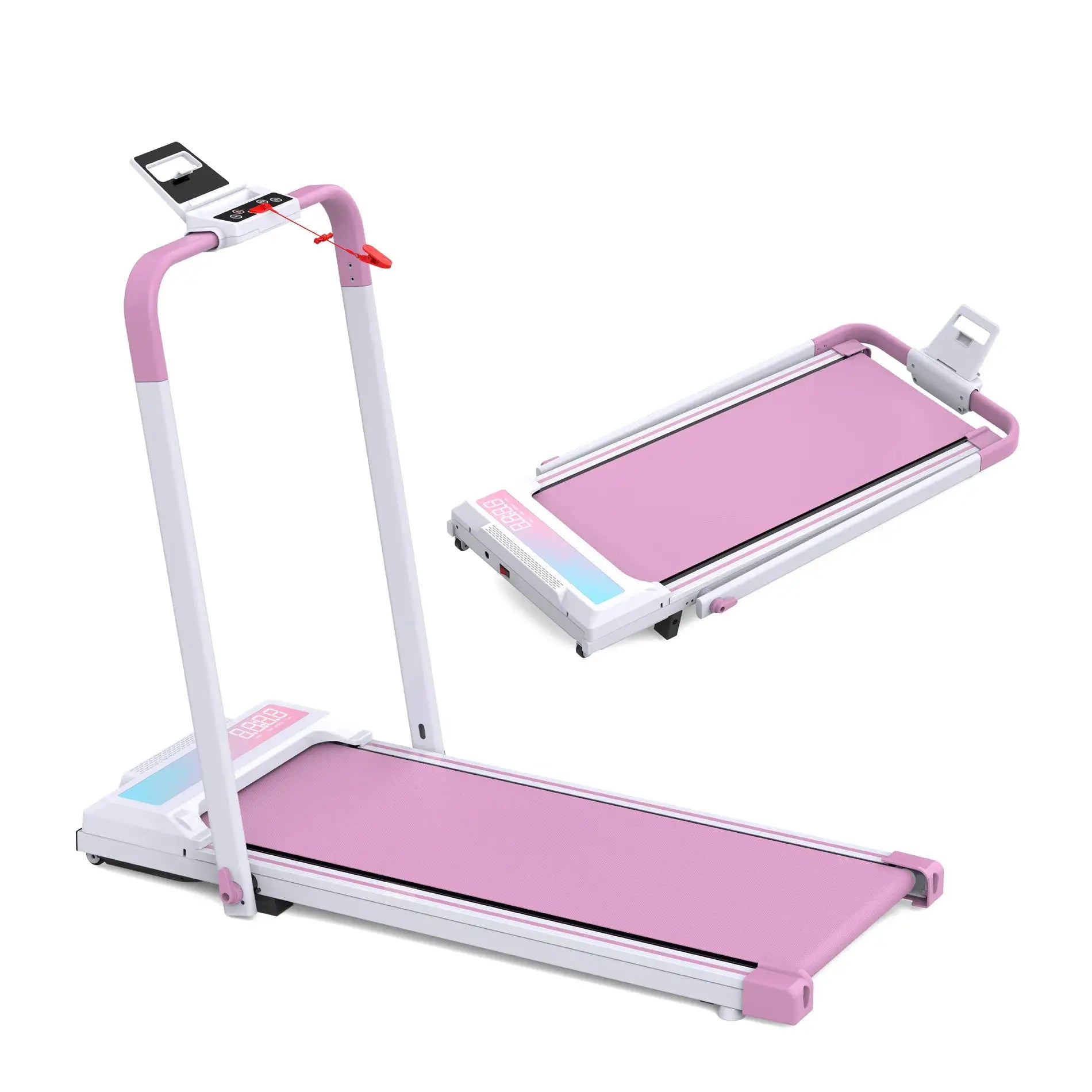 2-in-1 Fitness Equipment Commercial Motorized Mini Treadmill for Home Use Folding Walking Pad for Indoor Exercise WIth Inclinepr