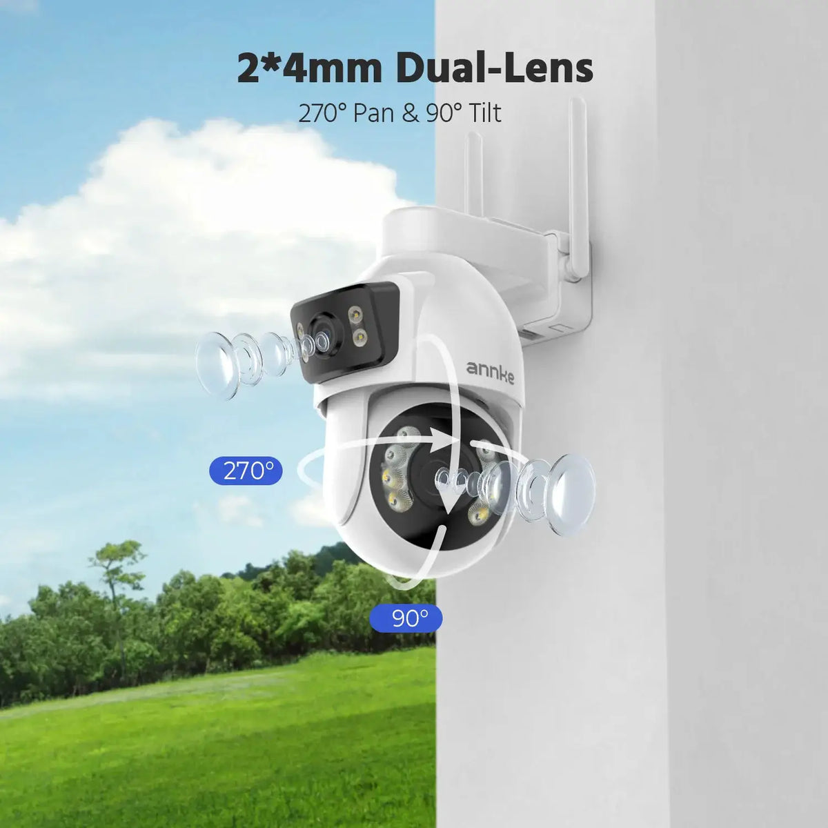Annke Dual Lens Wifi Ptz Security Camera