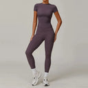 Yoga Set Women 2Pcs High Waist Leggings Quick Dry