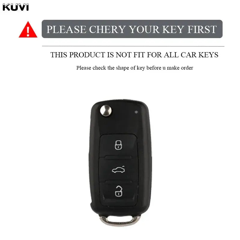 TPU Leather Car Key Case Full Cover For VW Models Accessory