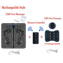 Electric EMS Foot Massager Pad Portable EMS Muscle Stimulation Massage Mat Relief Pain Relax Feet Slimming Shaping
