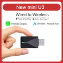 Mini U3 Mazda Wireless CarPlay Box Plug and Play Android Auto OTA Upgrades