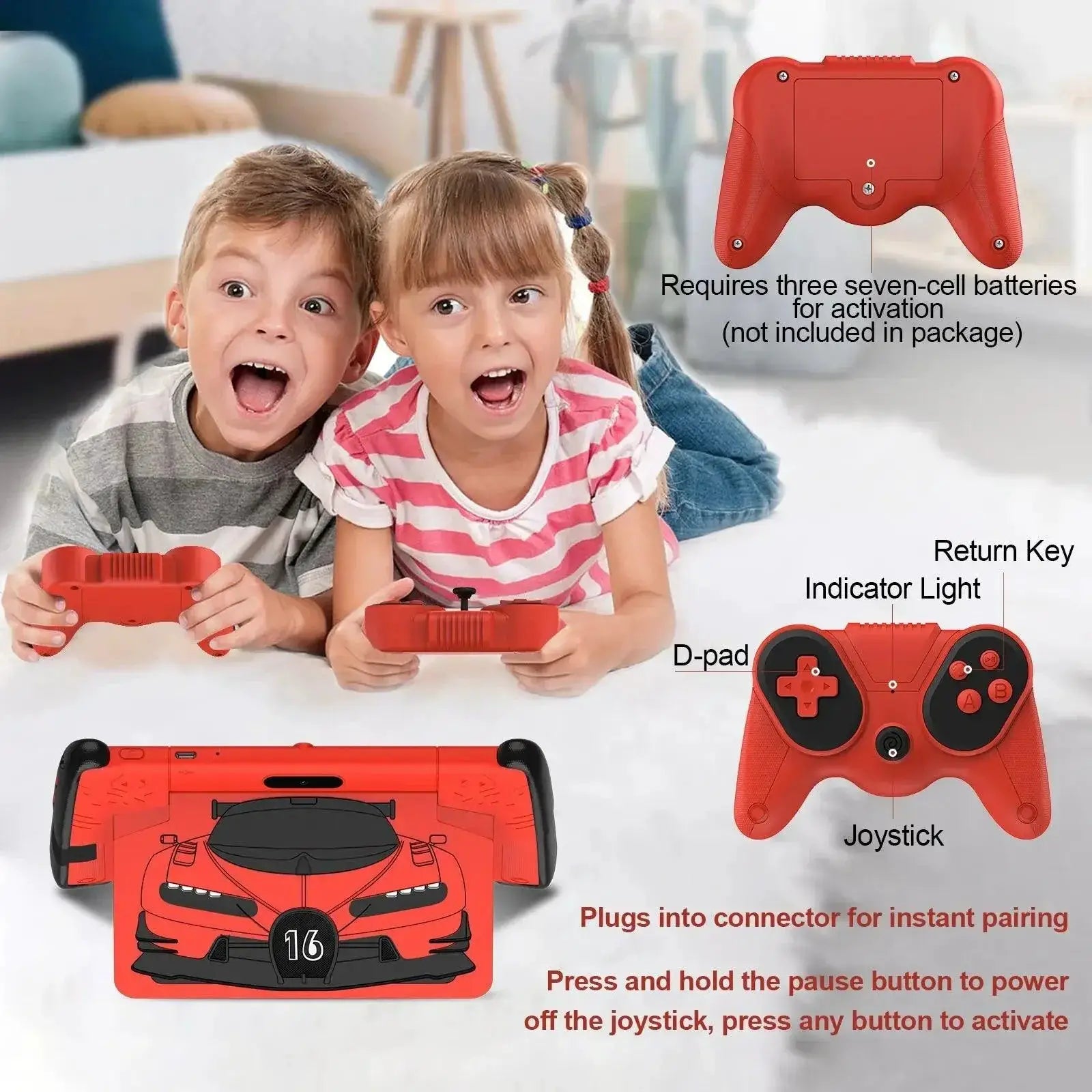 Kids 7 Inch Tablet Android 12 With Case For Learning