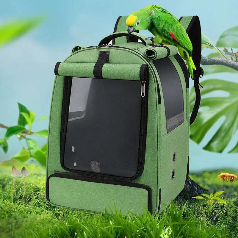 FeatherTrail Parrot Backpack Carrier Waterproof Travel Cage