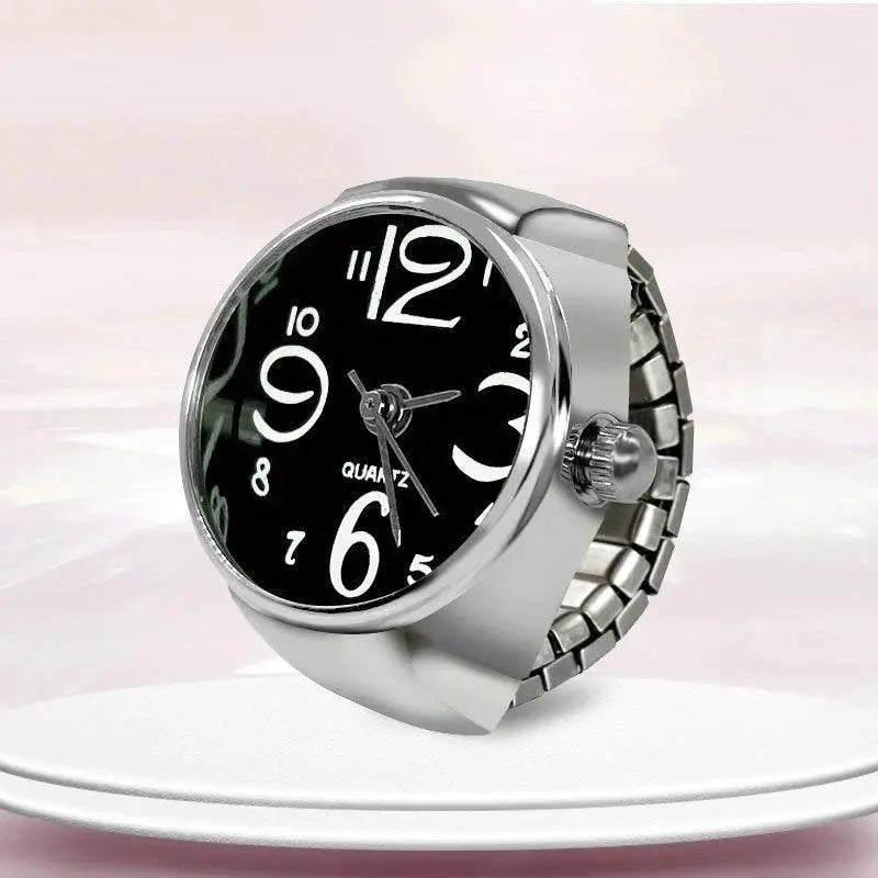Vintage Finger Ring Watch Elegant Timepiece With Punk Flair