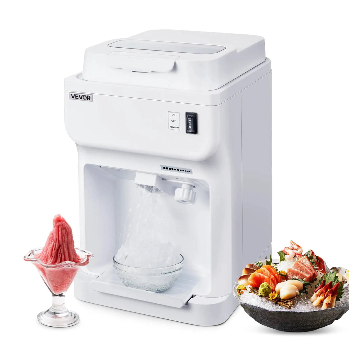 SucceBuy Commercial Ice Shaver Crusher - Per Hour Electric Snow — product view 1