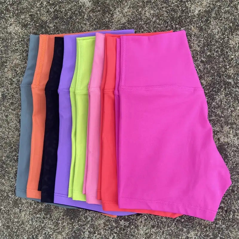 High Waist Yoga Shorts Gym Sports Shorts Women Plus Size Tight Short Leggings Stretchy Comfortable Running Cycling Sportswear