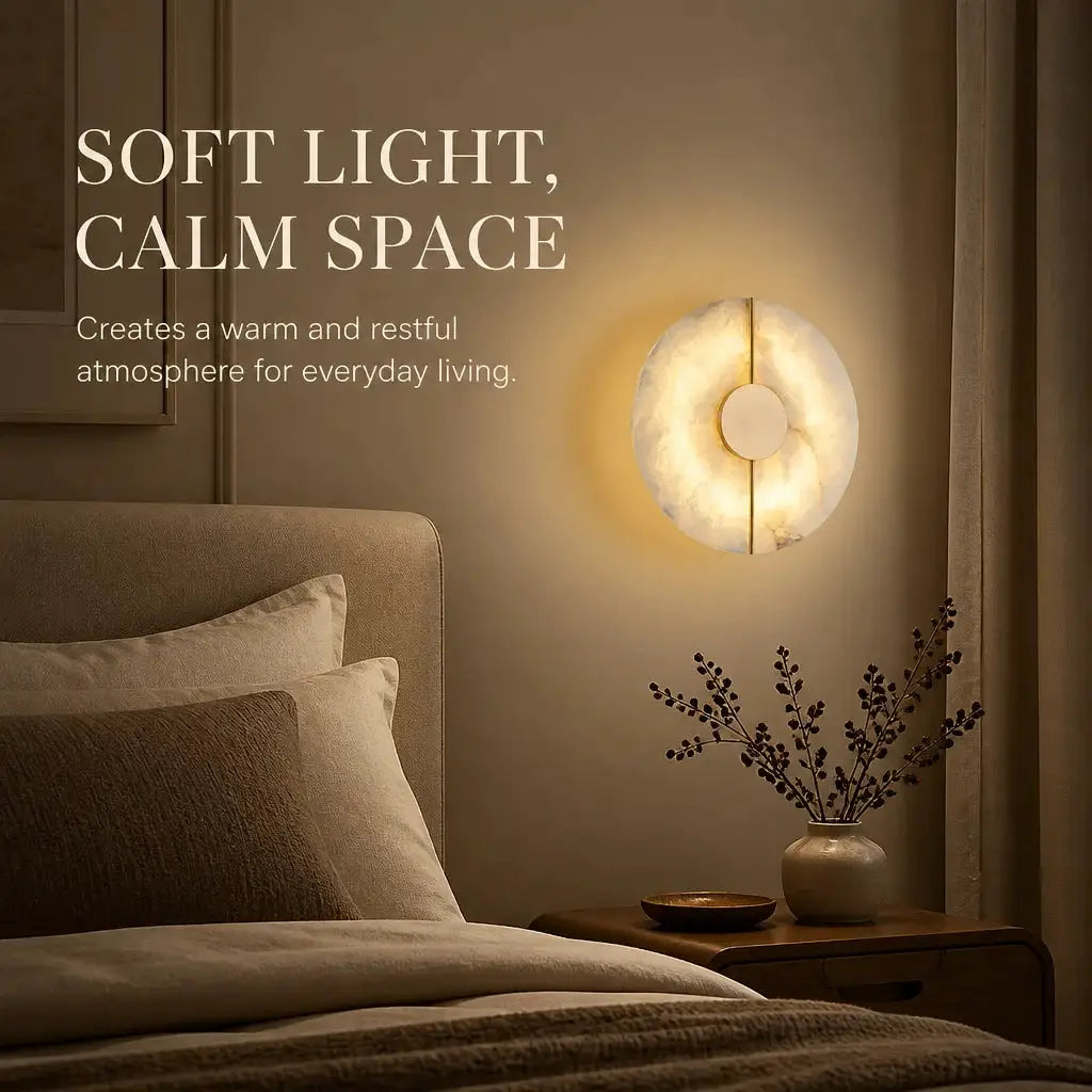 Modern Stone Wall Sconce For Home — product view 6