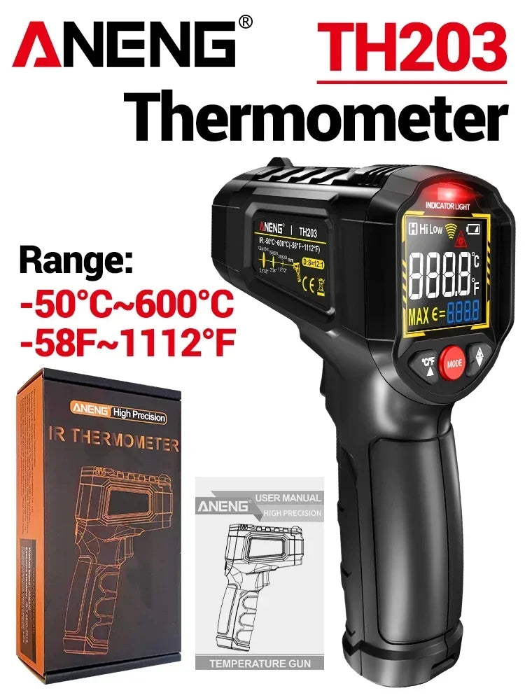 Aneng Digital Infrared Thermometer Temperature