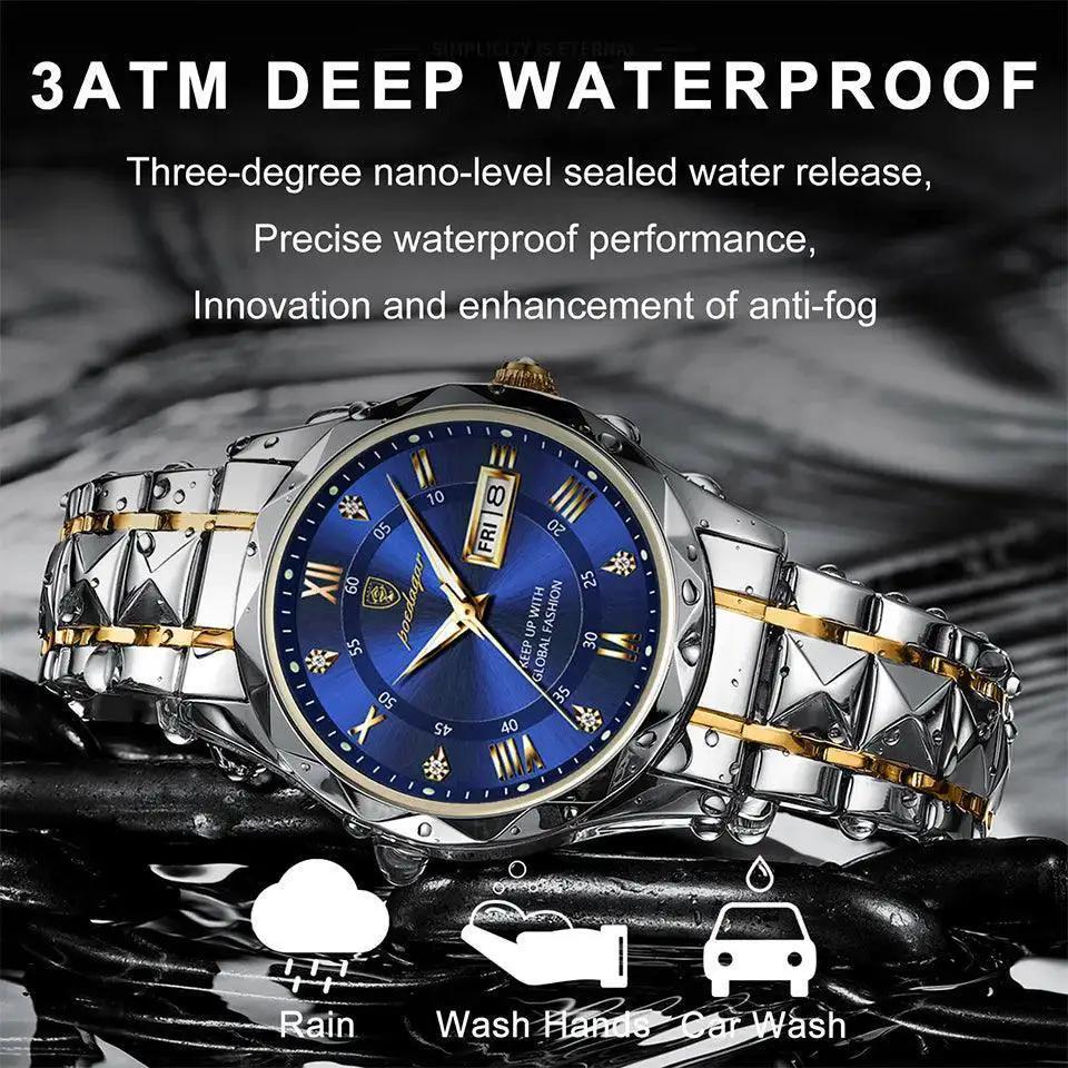 Men's Luxury Stainless Steel Quartz Watch Design For Men