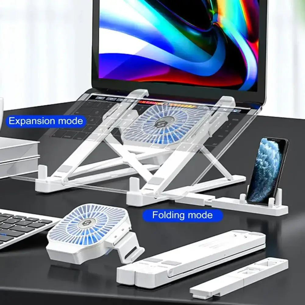 Adjustable Ergonomic Laptop Bracket Stand With Fan