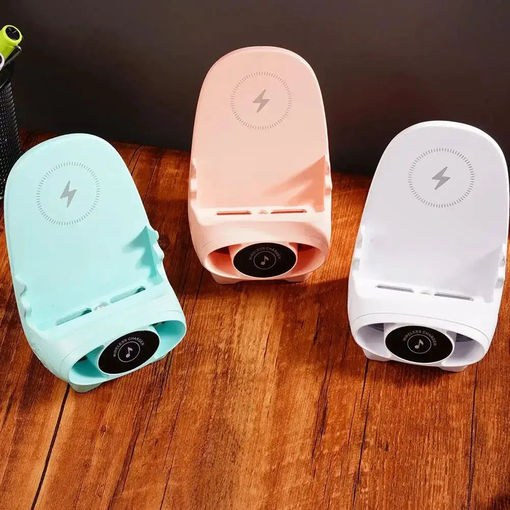 Wireless Charging Stand Portable Mini Chair 15W Charger