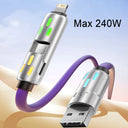4In1 Usb C Cable - 240W Fast Charging Support
