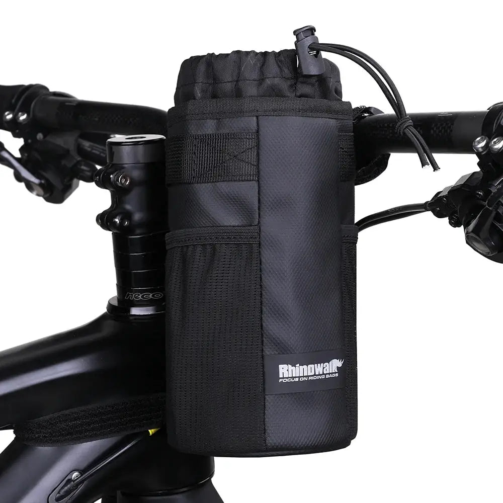 Rhinowalk Bicycle Bag Bike Bottle Holder Cycling Water Bottle Carrier Pouch MTB Bike Insulated Kettle Handlebar Bag Accessories