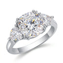 Moissanite Ring In Sterling Classic