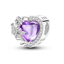Charm Silver Plated Zircon Beads