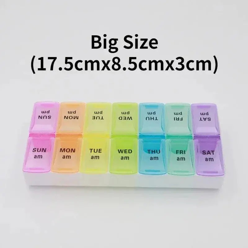Industrial Pill Box for Weekly Meds — product view