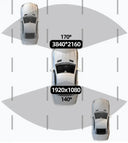 4K Dash Cam for Safe Driving and Parking with GPS Logger
