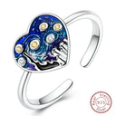 Adjustable Ring Sterling Silver Mermaid